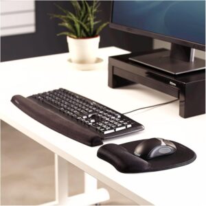 Alternative view of Fellowes Tapis de souris repose poignet mémoire de forme , support ergonomique - 9176501 - Noir