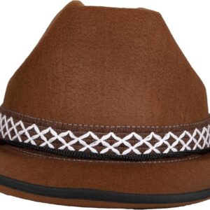 P'tit Clown Chapeau Feutre Cow Boy Marron