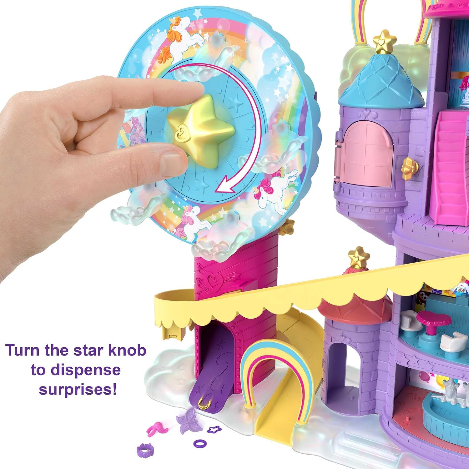 POLLY POCKET — Playset Lunapark Arc-en-Ciel 25 Surprises – Image 3