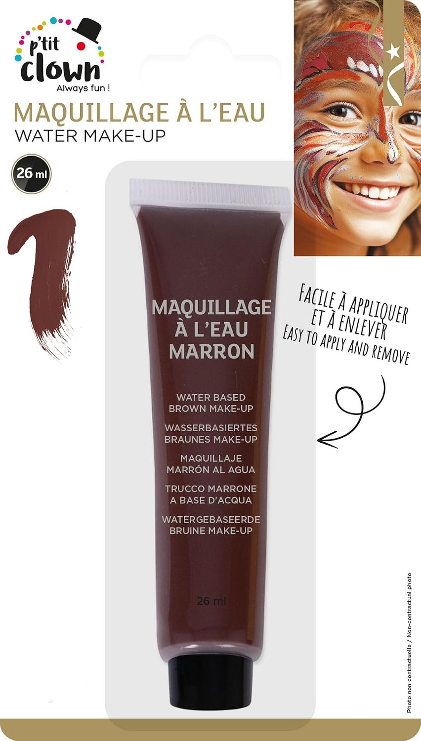 P'TIT CLOWN — Fard à l'Eau avec Pinceau Marron – Image 4