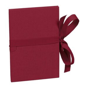 Semikolon 353234 Leporello Grande A5 15 x 21 cm - 14 photos 13 x 18 cm - Livre photo accordéon - bordeaux rouge foncé