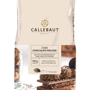 Callebaut Dark Chocolate Mousse Powder 800 g (Pack of 2)