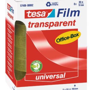 Tesafilm 8x TRANSPARANT 66M x 19MM