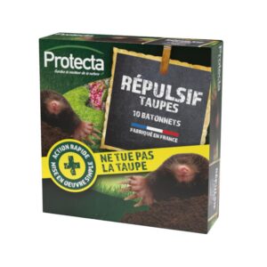 Protecta répulsif Taupes en bâtonnets à Base de Margosa Naturel, Neutre