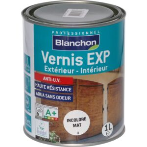 BLANCHON - Vernis EXP bois intérieurs/extérieurs incolore mat 1 litre - 04103713