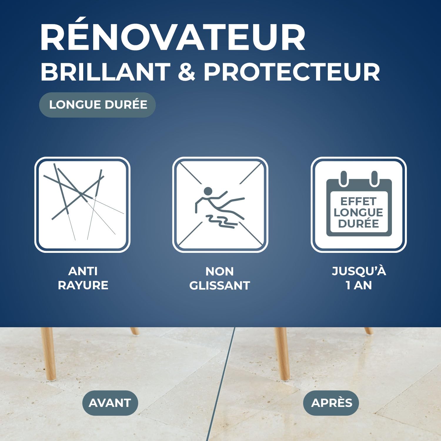 STARWAX — Rénovateur Brillant Protecteur Marbre et Pierre 1L – Image 2