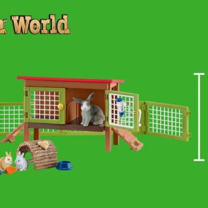 Alternative view of SCHLEICH — Figurine Clapier avec Enclos et Lapins