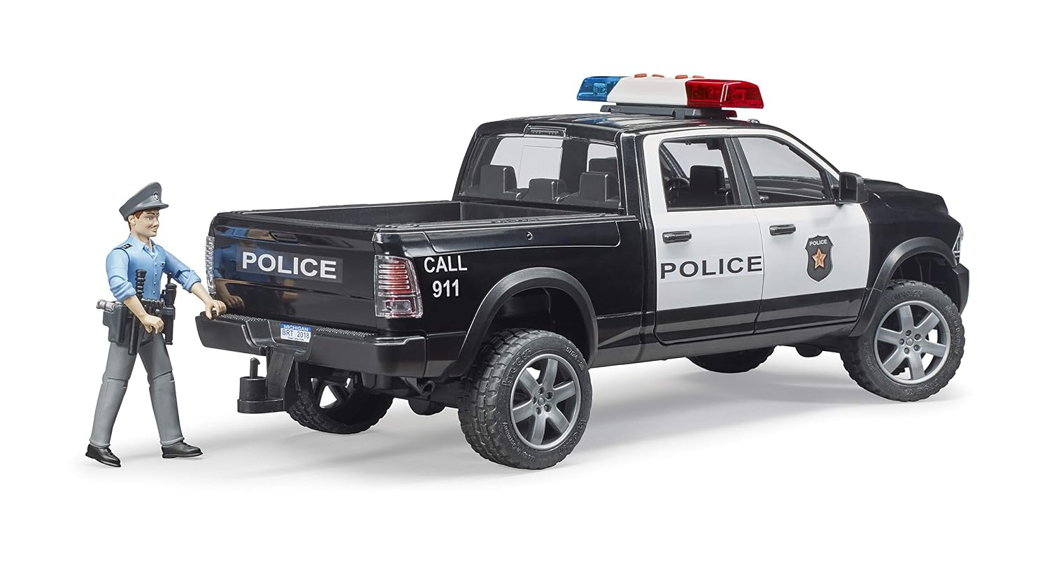 BRUDER RAM 2500 Polizei — Pick-up de Police 1:16 – Image 3