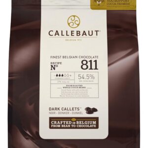 CALLEBAUT N 811 Chocolat Noir Belge 54,5% - Poids 2,5 kg