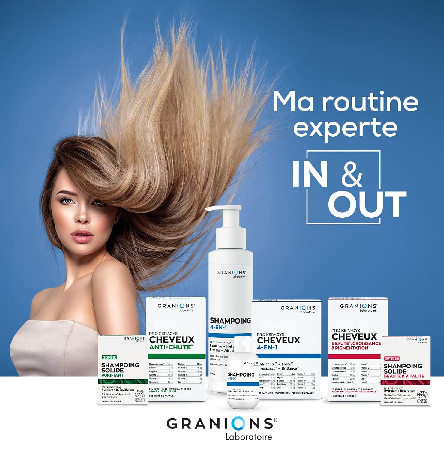 GRANIONS PRO KERACYS — Comprimés à croquer cheveux 56 unités – Image 5