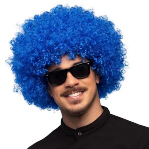 Boland 86023 - Perruque Afro bleu