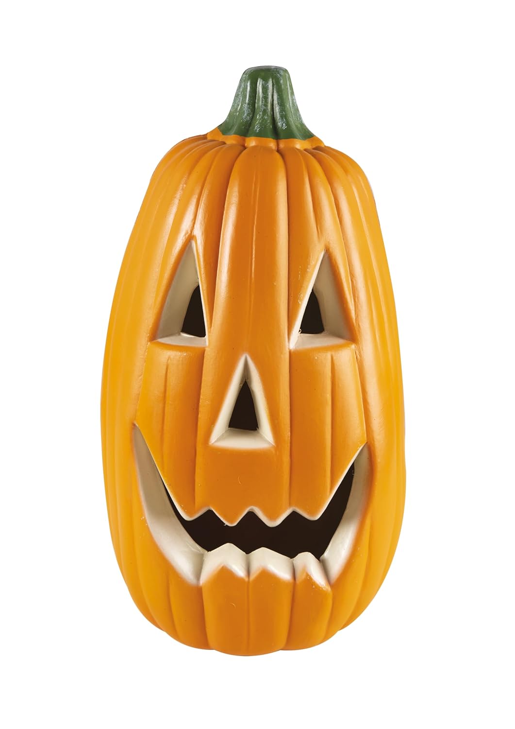 P'TIT CLOWN - 22979 - Citrouille Halloween Lumineuse - Décoration Automne Intérieur, Extérieur - Effet Éclatant - (Citrouille Longue, 34 cm)