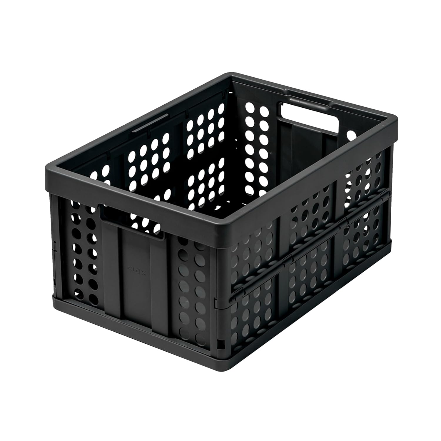 Clax® Caisse | Boîte pliante | Panier | 45 litres | (noir)