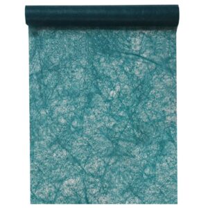 Chemin de Table Unicolore en Non tissé 5 m Bleu Canard