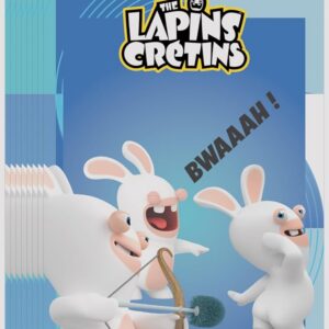 Alternative view of P’TIT CLOWN — Cartes d’Invitation Lapins Crétins Sachet x8