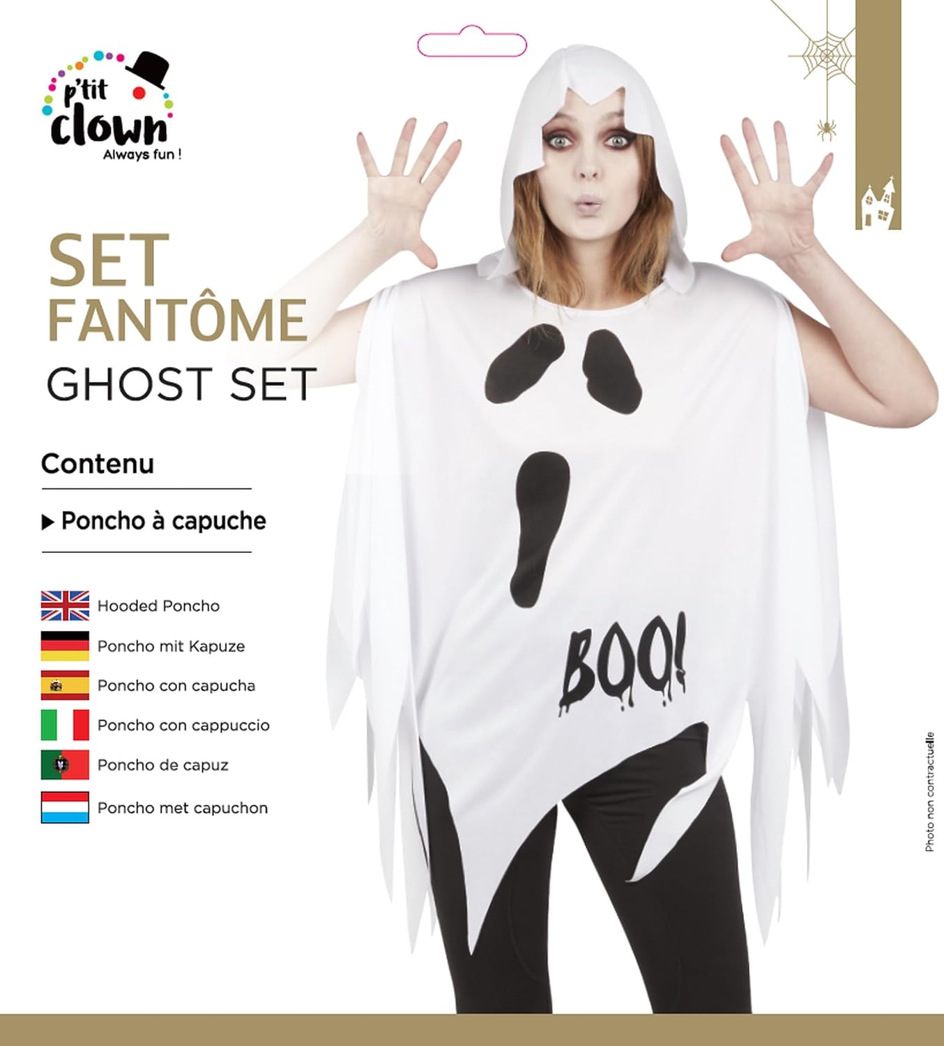 P'TIT CLOWN — Set de Déguisement Adulte Halloween – Image 3