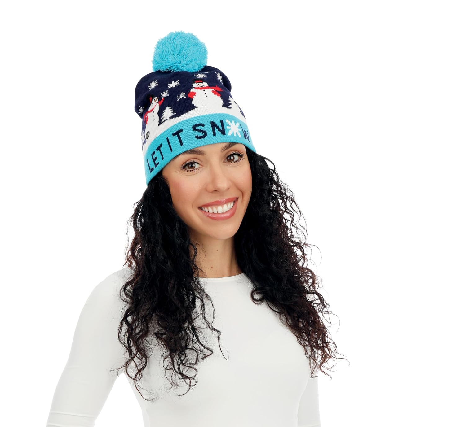 P'TIT CLOWN — Bonnet de Noël lumineux adulte taille unique – Image 2