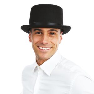 P'TIT CLOWN - Chapeau Feutre Parfait pour Compléter votre Tenue ou votre Déguisement (Haut de forme - 4004)