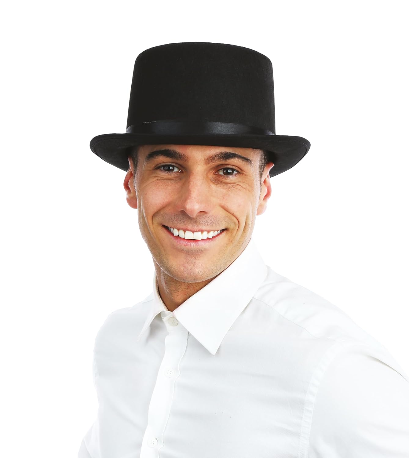 P'TIT CLOWN - Chapeau Feutre Parfait pour Compléter votre Tenue ou votre Déguisement (Haut de forme - 4004)