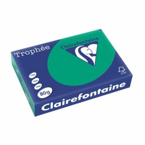 Clairefontaine 30961 Trophée Ramette Papier 80g A4 500 Feuilles Vert sapin