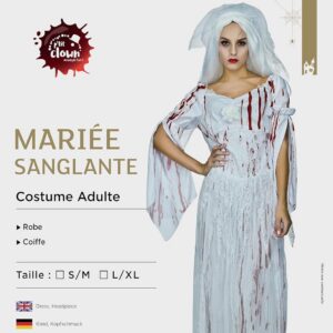 Alternative view of P'TIT CLOWN — Déguisement Mariée Sanglante Adulte L-XL