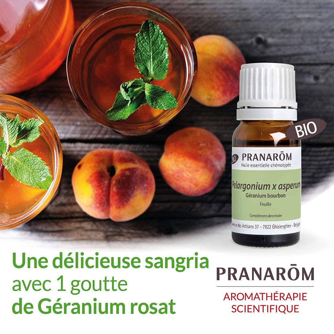 PRANARÔM — Huile essentielle Géranium rosat bio 10 ml – Image 2