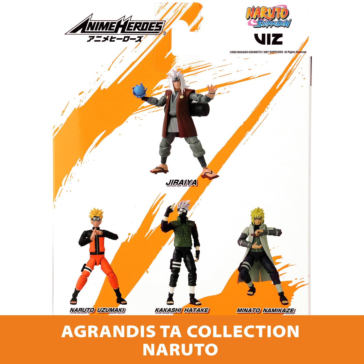 BANDAI Anime Heroes — Figurine articulée Jiraiya 17 cm – Image 7