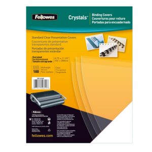 Fellowes - 5375901 - Couvertures PVC A4 - Transparent - Pack de 100-180 Microns