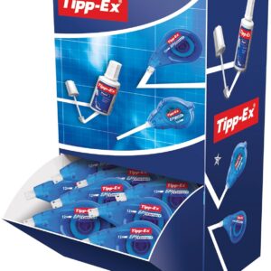 Tipp-Ex Easy Correct Rubans Correcteurs (Très Résistants), Parfait pour l'Ecole et au Bureau, 12 m x 4,2 mm, Boîte de 20