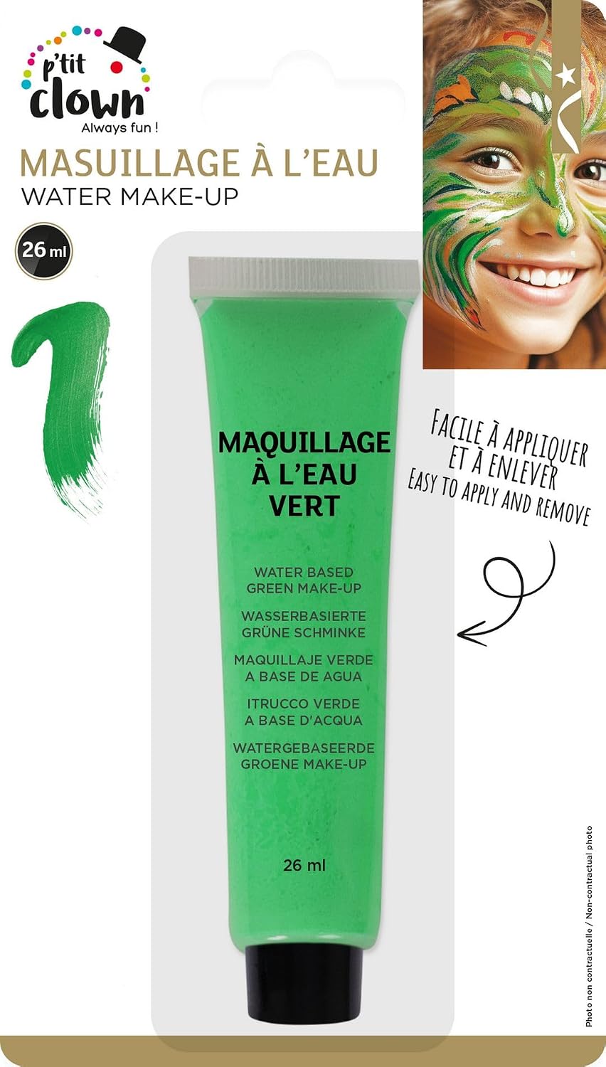 P'TIT CLOWN — Fard à l’Eau avec Pinceau Vert – Image 3