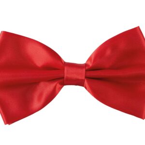 P'TIT CLOWN - 11892 - Nœud Papillon en Tissu - Pré Noué, Réglable - Bow Tie - Accessoire Déguisement - Pour Carnaval, Soirées Costumées, Fêtes à Thèmes, Mariage, Célébration - Adulte - Rouge