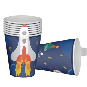 CAM ET LEON - 23861 - C&L Gobelet - lot de 8 - Espace - Décoration Fête Anniversaire Enfant