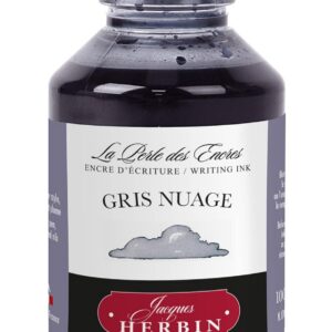 Jacques Herbin 17008T - Flacon d'encre à écrire 100ml - Stylo-plumes, stylos roller - Gris nuage