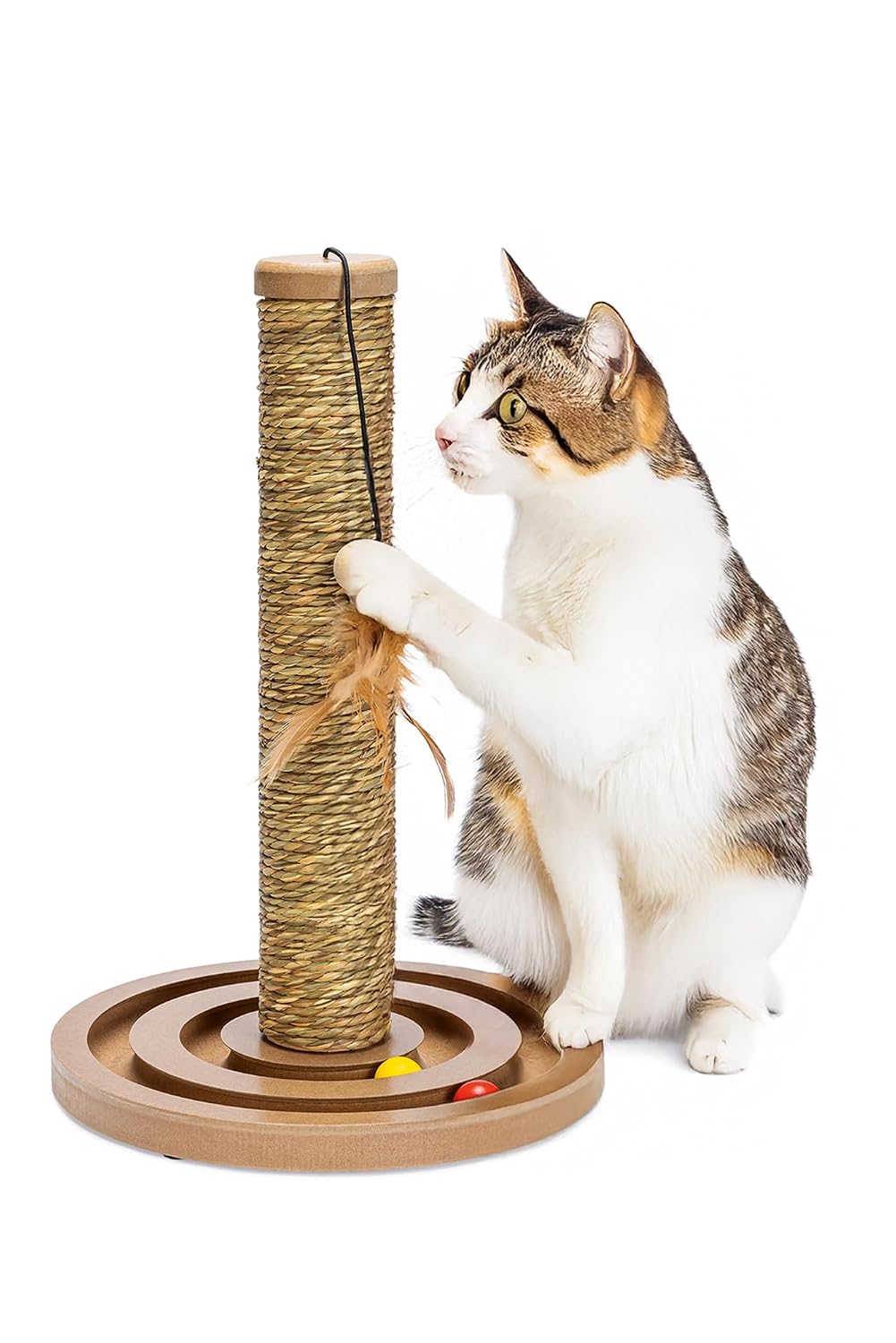 BRIGITTE — Grattoir pour chat en jonc de mer 30x30x45,5 cm – Image 2