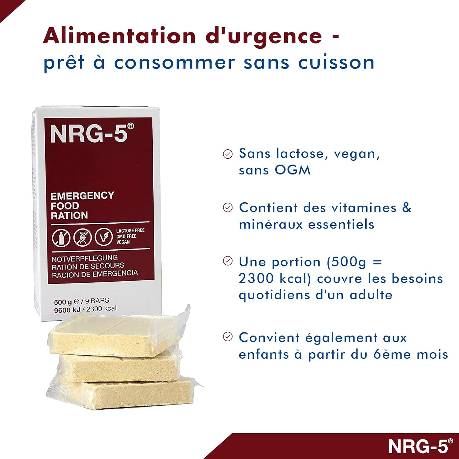 NRG-5 Lot de 2 boîtes de 48 paquets de 500 g de Notration – Image 3