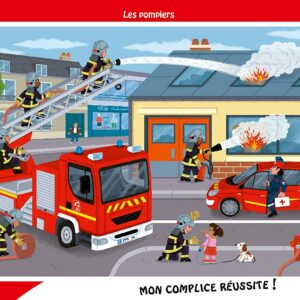 Nathan - Puzzle enfants - Cadre 15 pièces - Les pompiers - Fille ou garçon dès 3 ans - Puzzle de qualité supérieure - Carton épais et résistant - Quotidien et Travail - 86138