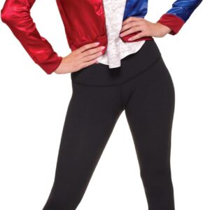RUBIE'S Suicide Squad Officiel - Top et Veste HARLEY QUINN - Déguisement Enfant Fille - Taille Standard - 11-13 Ans - Costume Veste Imprimée avec Chemise - Pour, Carnaval - Idée Cadeau Noël