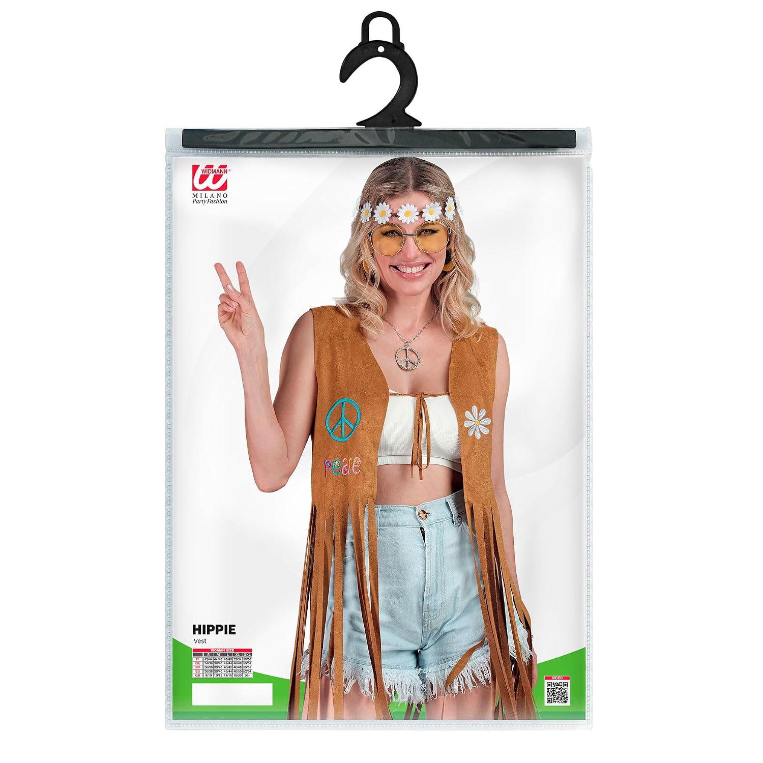 W WIDMANN MILANO Party Fashion — Gilet hippie à franges L/XL – Image 4