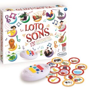 Sentosphère – Le Loto des Sons - Jeu sensoriel - jeu enfant à partir de 4 ans - Fabriqué en France, Moyen
