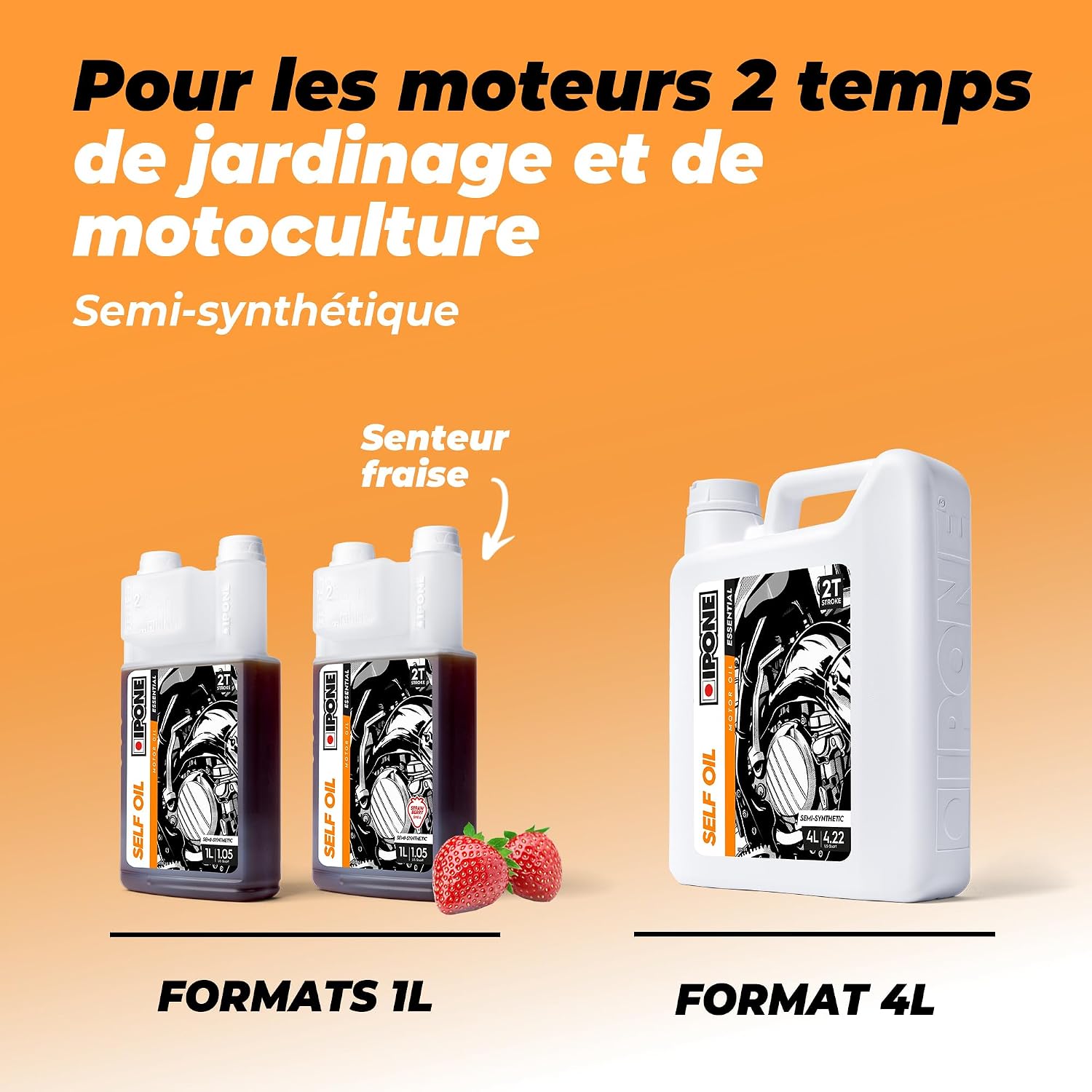 IPONE Self Oil — Huile Moteur 2 Temps Semi-Synthétique 1L – Image 2