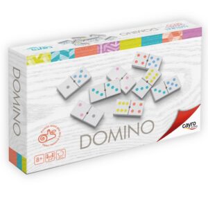 Cayro - Dominos - + 6 Ans - Modèle Moderne Et Décoratif - Jeu De Société Classique pour Enfants Et Adultes - Fabriqué en Bois Naturel - 2 À 6 Joueurs