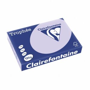 Clairefontaine Trophée 1211C Rame de papier 250 feuilles A4 21 x 29,7 cm Violet/lilas