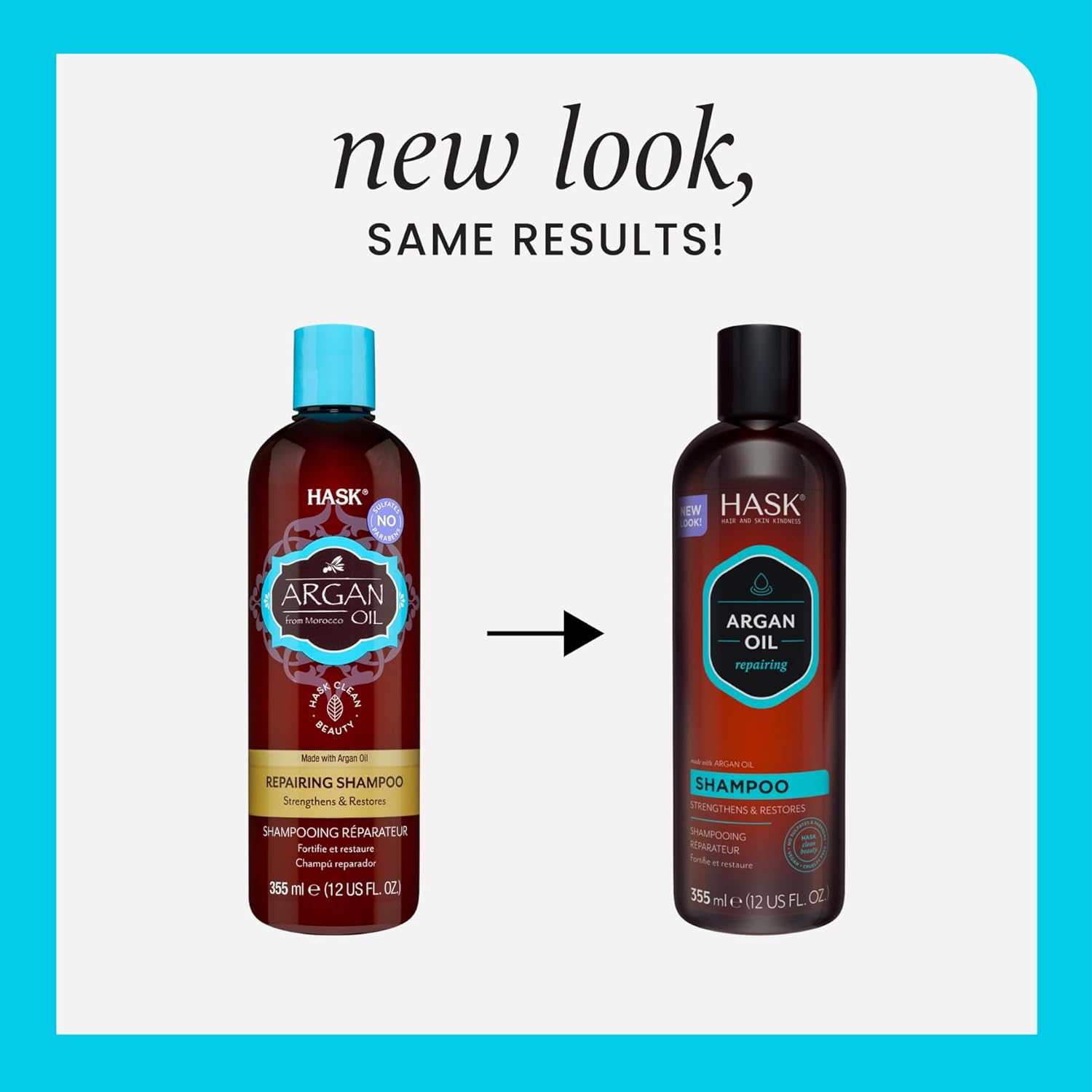 HASK Argan Oil — Shampooing Réparateur 355 ml – Image 3