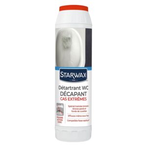 STARWAX Détartrant Surpuissant en Poudre pour WC - Idéal pour Détartrer les fonds de cuvette et les parois, même très entartrées