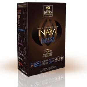 Chocolat de couverture noir Inaya en pistoles 1 kg (65% cacao Barry)