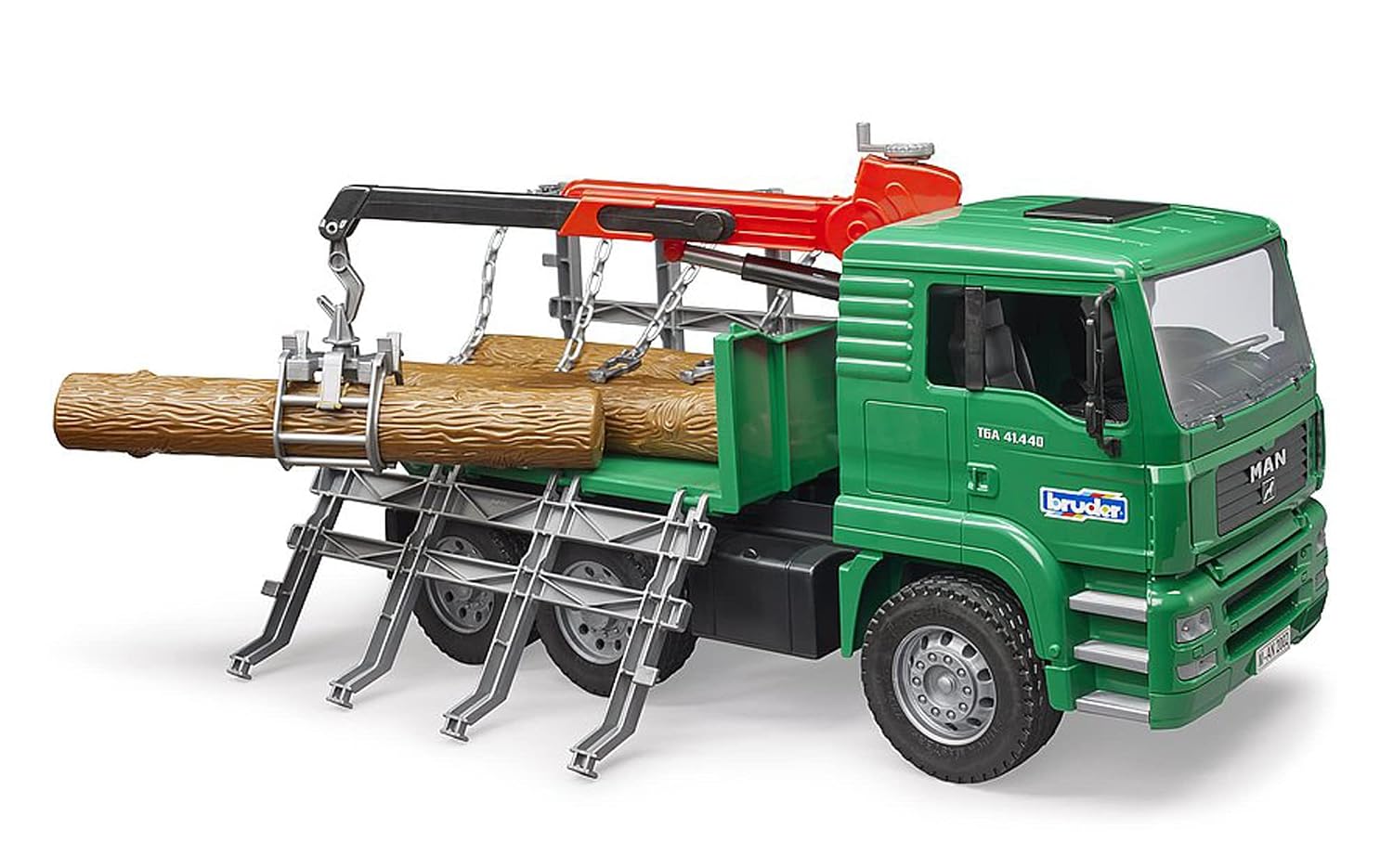 BRUDER MAN 02769 — Camion de transport de bois avec grue – Image 4