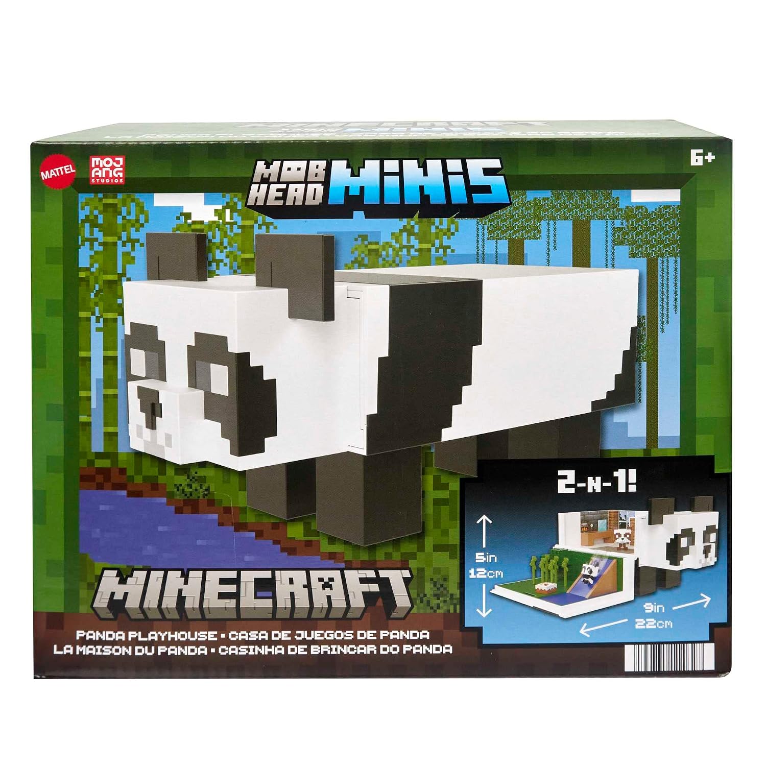 MATTEL Minecraft Mini Têtes Modulables — Coffret La Maison du Panda – Image 5