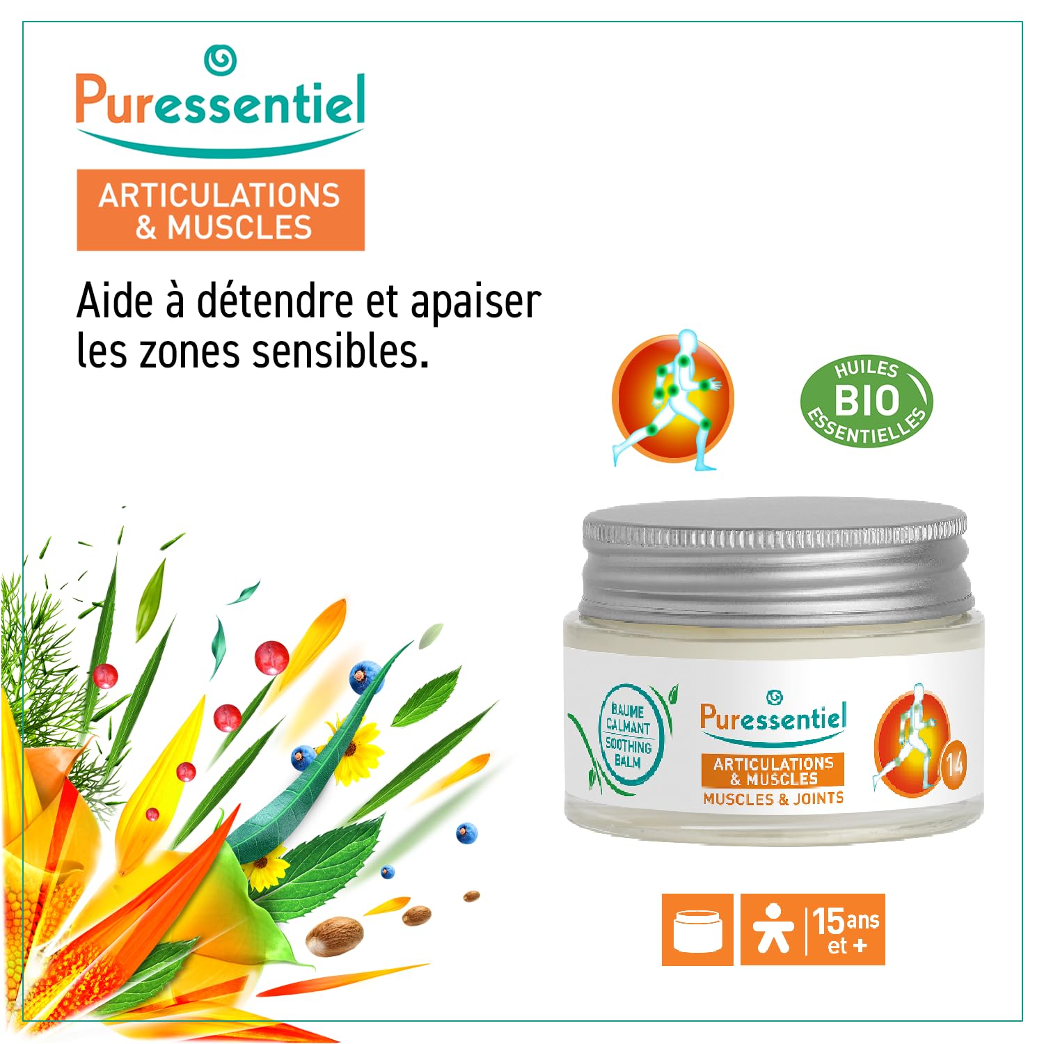 PURESSENTIEL — Baume calmant articulations & muscles 30 ml – Image 2