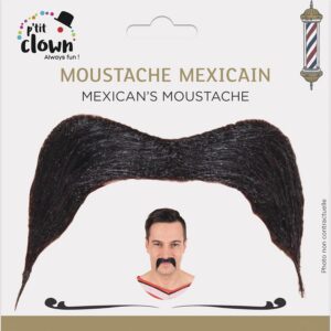 Alternative view of PTIT CLOWN — Moustache de Mexicain adhésive noire