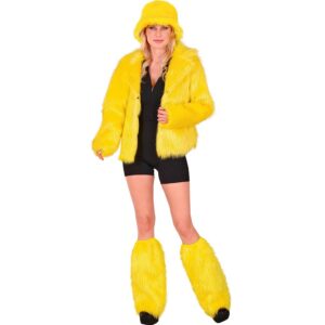 Alternative view of W WIDMANN MILANO — Jambières en Peluche Jaunes Adulte